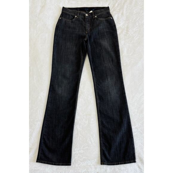 NEW Escada Sport Women Size 36 US 6 Kate Boot Cut Jeans Washed Black Crystals - Picture 1 of 13